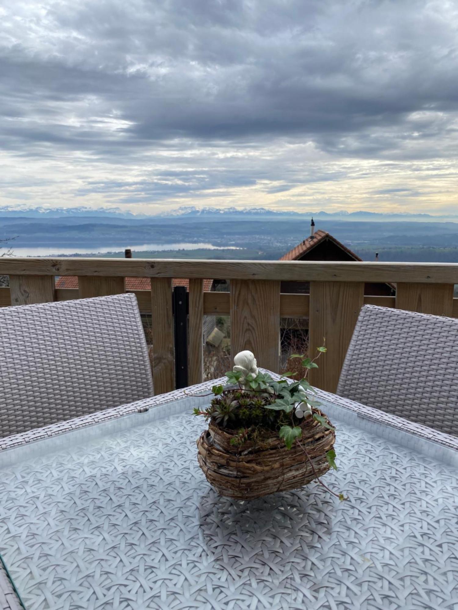 Tevenon Vue Panoramique Alpes-Lac Grandevent 외부 사진
