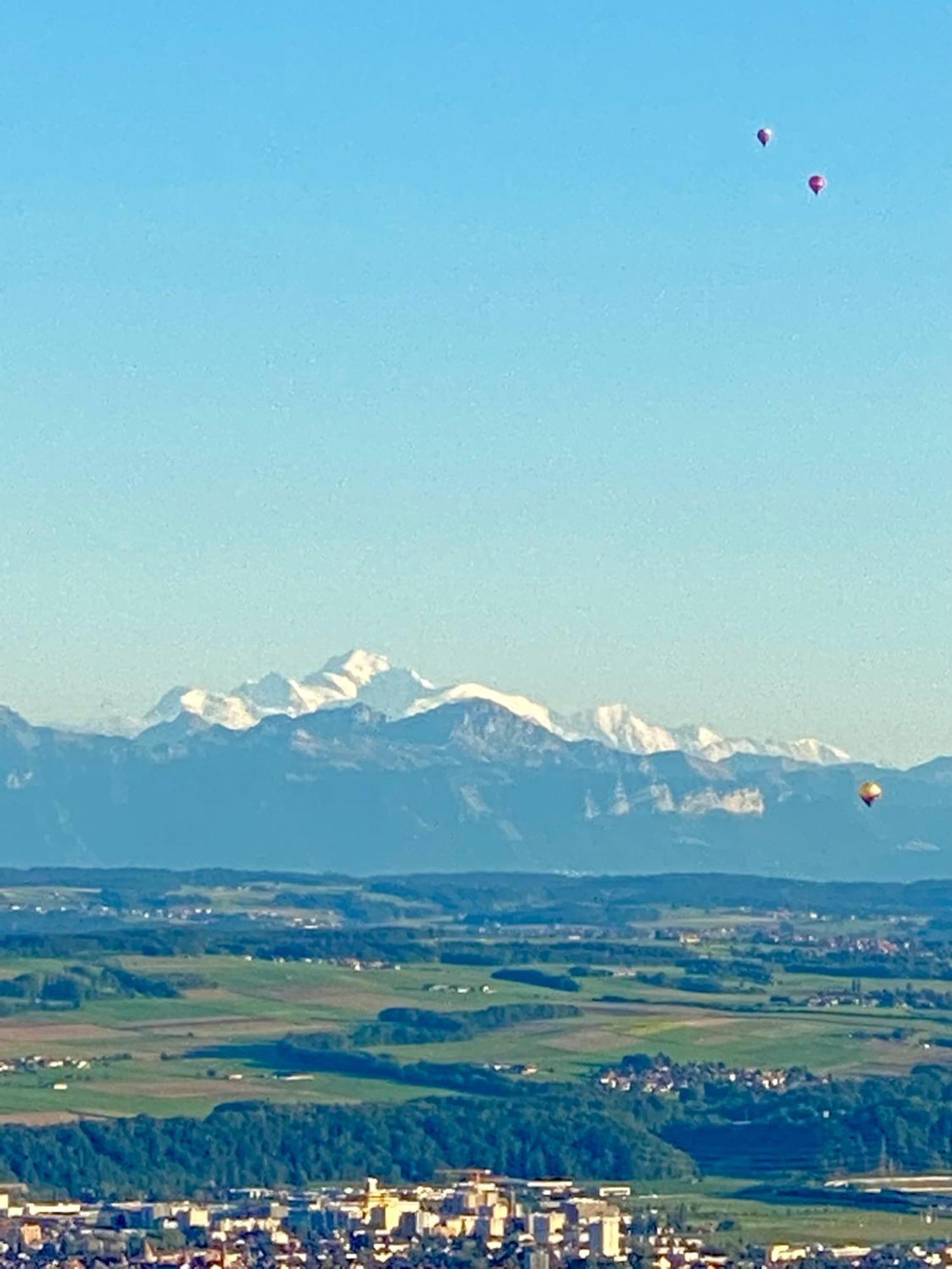 Tevenon Vue Panoramique Alpes-Lac Grandevent 외부 사진