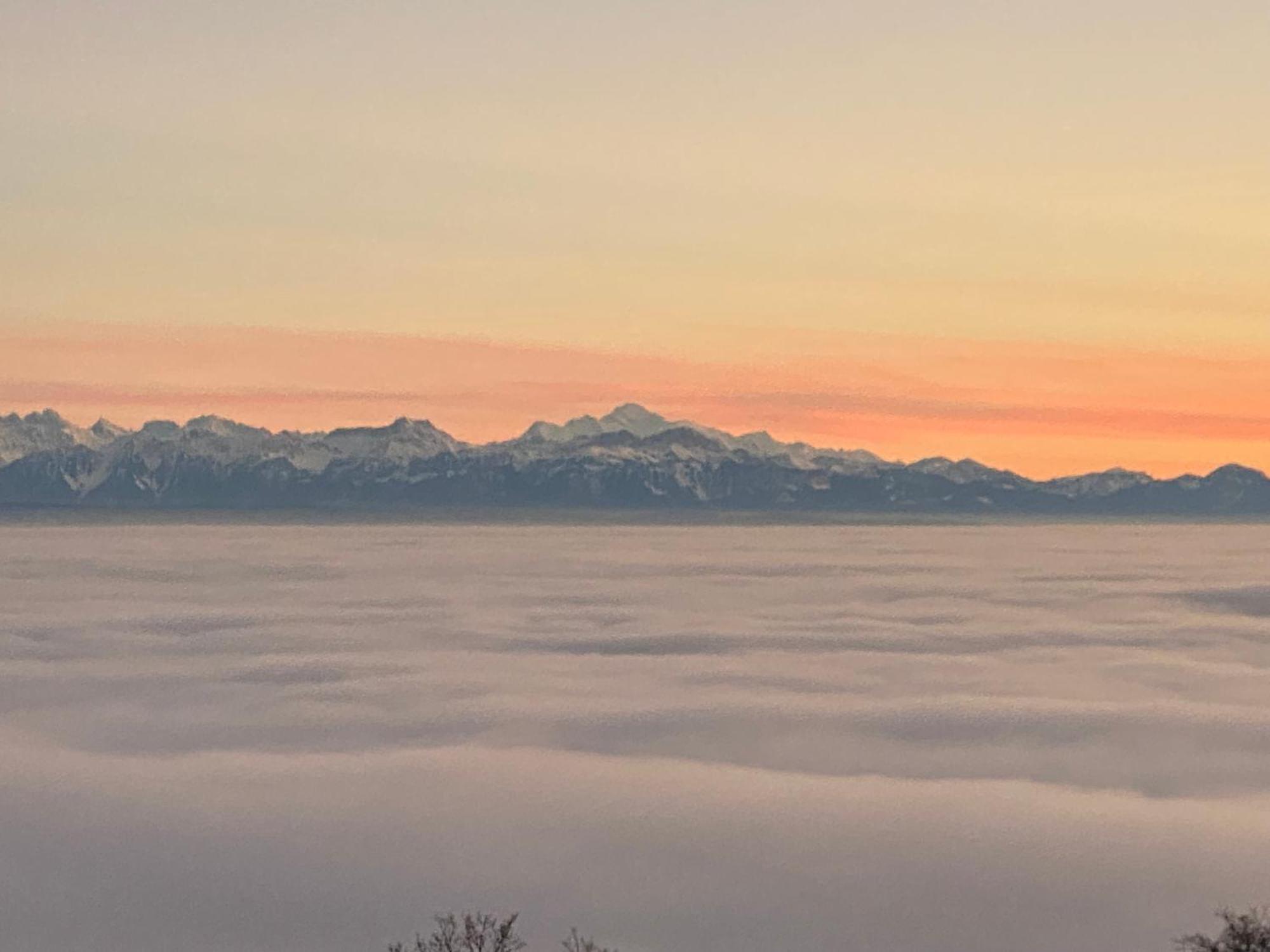 Tevenon Vue Panoramique Alpes-Lac Grandevent 외부 사진